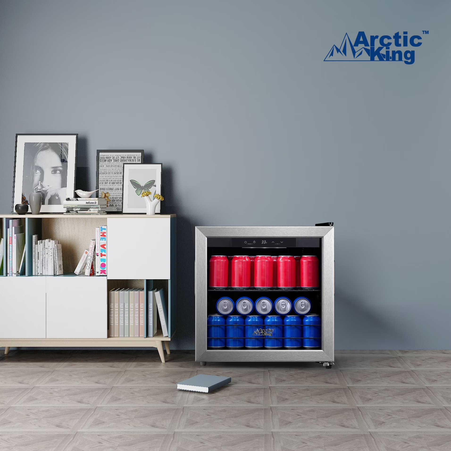 48 can stainless steel beverage fridge & cooler with electrical control, arv48b1ast 48 can stainless steel beverage fridge & cooler with electrical control, arv48b1ast