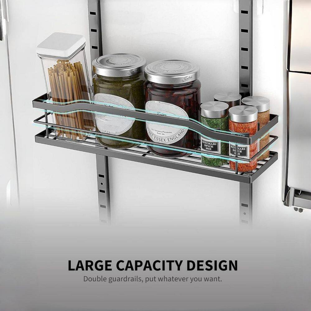 9 tier metal pantry organizer for pantry organization, kitchen essentials, laundry room and bathroom, black (1 pack) 9 tier metal pantry organizer for pantry organization, kitchen essentials, laundry room and bathroom, black (1 pack)