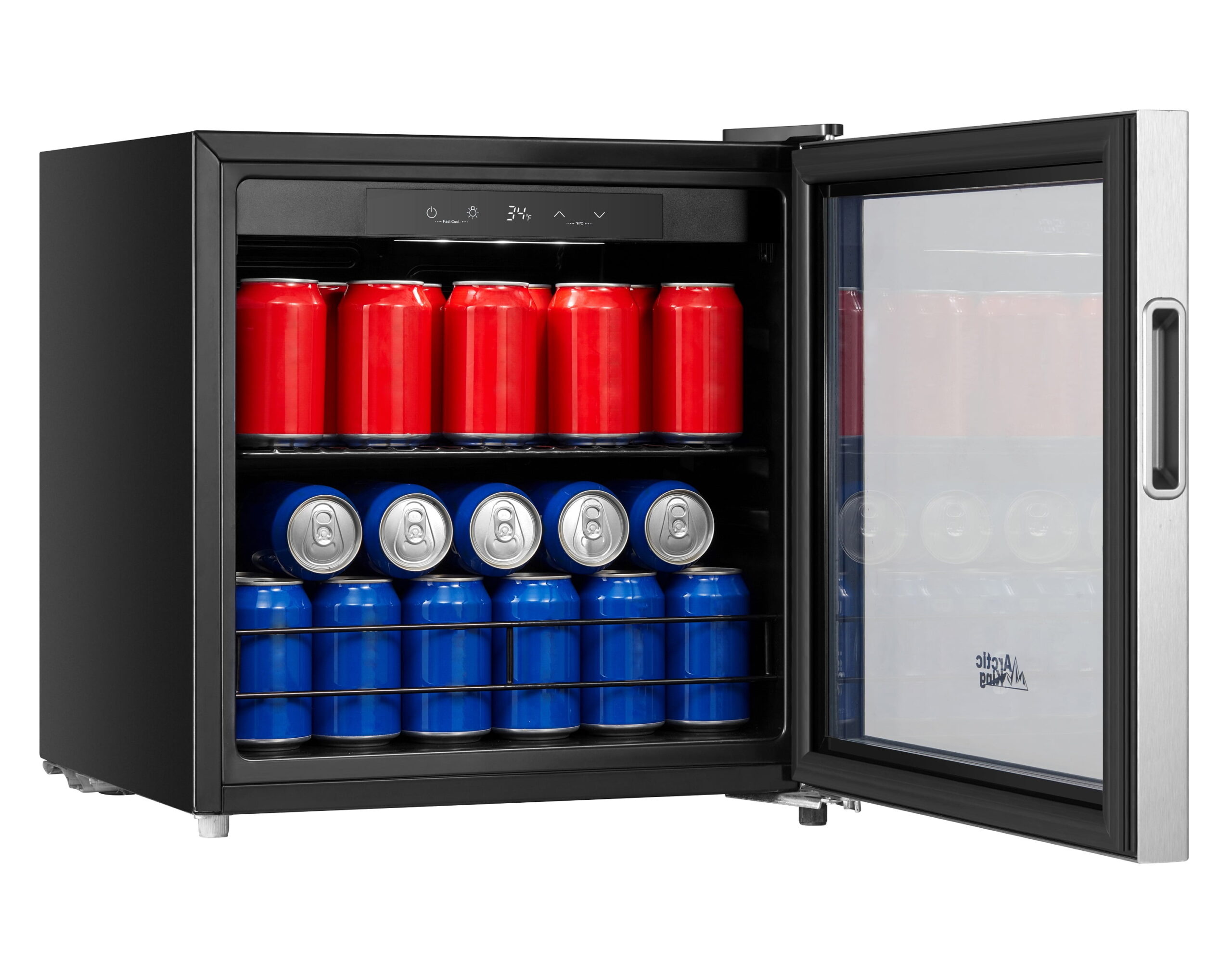 48 can stainless steel beverage fridge & cooler with electrical control, arv48b1ast 48 can stainless steel beverage fridge & cooler with electrical control, arv48b1ast