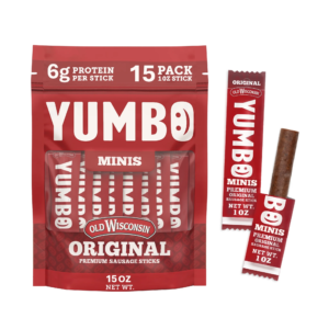 Home yumbo premium original flavor summer sausage deli sticks, 1oz 15 count bag, made by